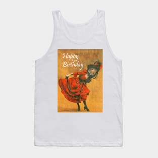 Birthday Vintage Dancing Bunny Tank Top